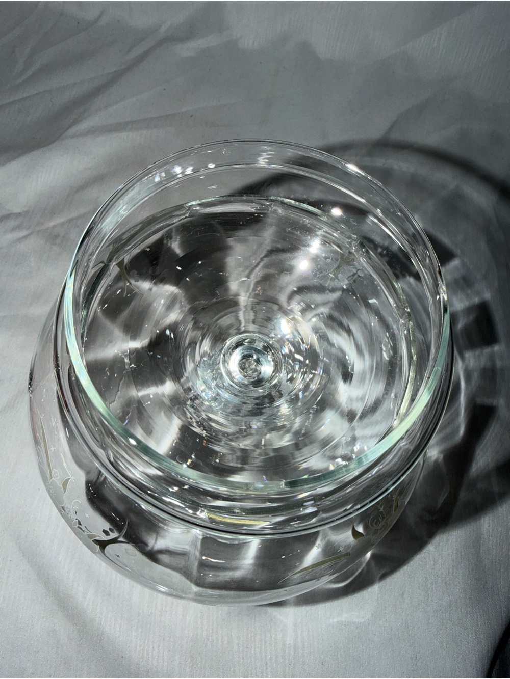 Vintage The European Collection Floral Pedestal  Apothecary Jar with Lid - Picture 7 of 12